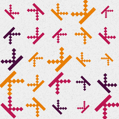 Abstract Geometric Pattern generative computational art illustration