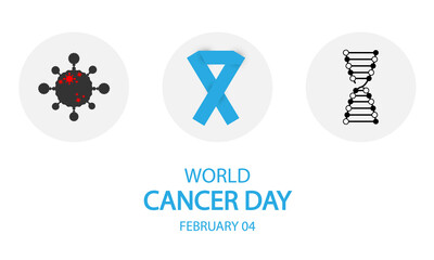 World cancer day infographic 4 february, vector art illustration.