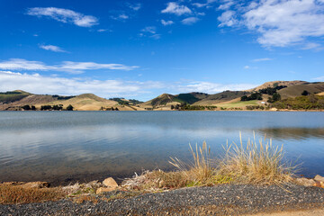 The Otago Peninsula near Dunedin in New Zealand