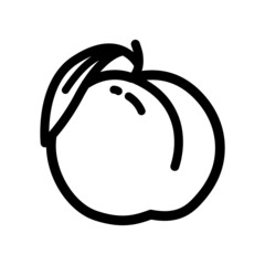 Peach outline icon