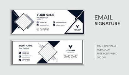 Creative and Business Email Signature Template Design Layout
