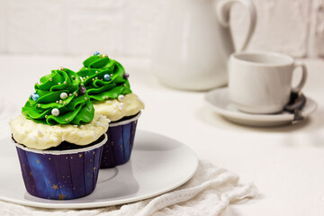 cup of coffee and muffins