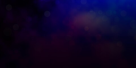 Light Pink, Blue vector texture with circles.