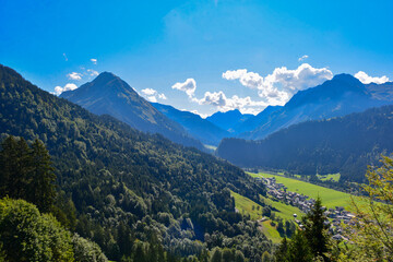 Luftansicht Schoppernau im Vorarlberg