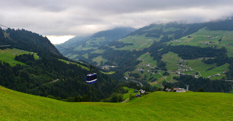 Fototapeta premium Gemeinde Sonntag im Bezirk Bludenz - Großes Walsertal / Vorarlberg 