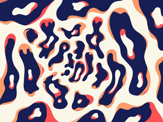 Fuild pattern. High contrast organic pattern with individual and unique shapes. Abstract tiger print vector. 
