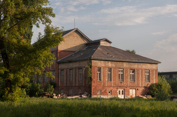 Obraz premium Óbuda Gas Works – Abandoned gasworks in Budapest, old gas factory in Hungary
