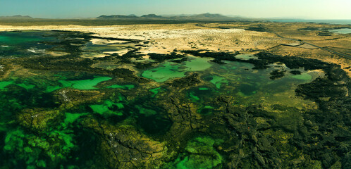 Natural rock pools of El Cotillo Fuerteventura Canary Islands Spain