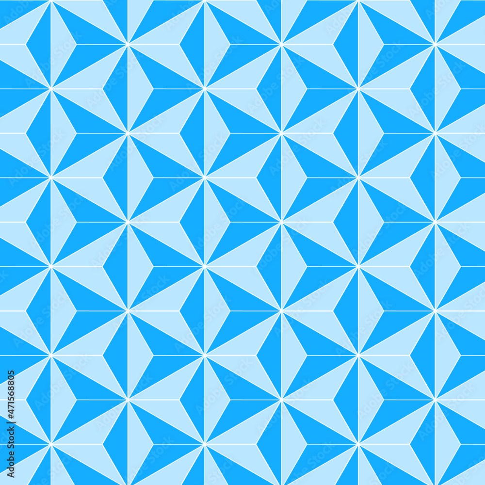 Aufkleber backgrounds pattern seamless geometric blue hexagon abstract and line vector design. cristmass desig