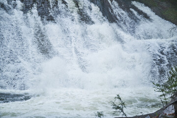 The Maroondah Reservoir spillway is currently overflowing producing a gorgeous waterfall at Maroondah Reservoir 