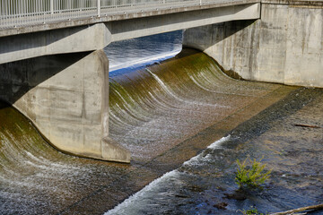 The Maroondah Reservoir spillway is currently overflowing producing a gorgeous waterfall at...