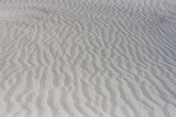 Texture of White Sand Dunes