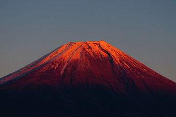 朝霧高原から望む富士山