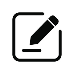 pencil for edit icon vector illustration