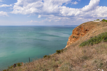 Aerial view from Cape Kaliakra on the Black Sea coast in Bulgaria
