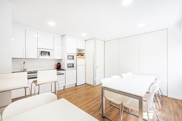 Community kitchen in a coworking office