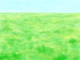 草原と青空の背景