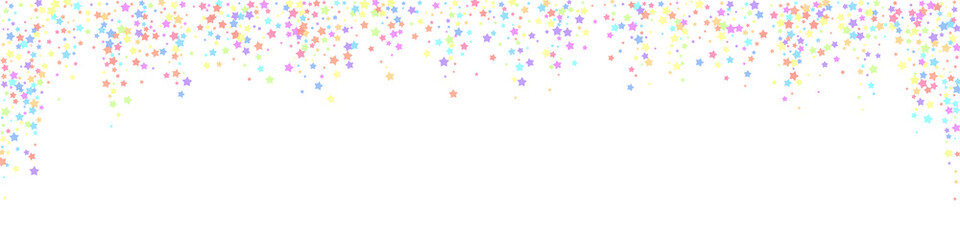 Festive cute confetti. Celebration stars. Colorful