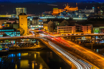 Fototapeta na wymiar city panorama at night