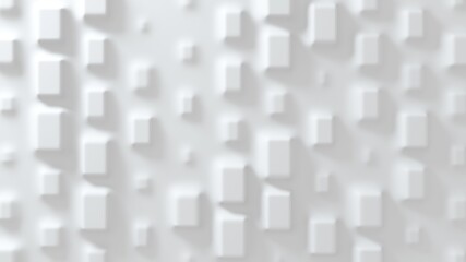 Fototapeta premium White convex background made of anti-aliased geometry. 3d rendering