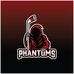 mascot logo e sport phantom hoodie red,angel of death