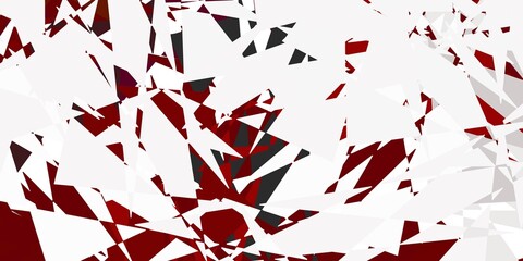 Dark red vector texture with random triangles.