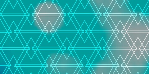 Light Blue, Green vector background with lines, triangles.