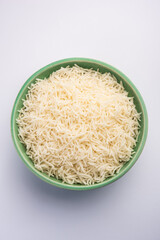 Cooked plain white basmati rice