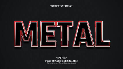 Metal 3d text effect