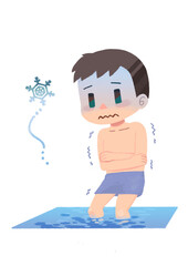 水風呂が苦手な男性