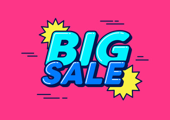 Big sale special offer banner template.