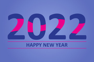 2022 new year illustration background design
