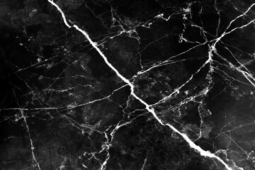 Marble black seamless with white lightning abstract background