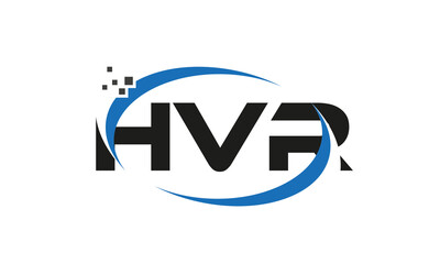 dots or points letter HVR technology logo designs concept vector Template Element	