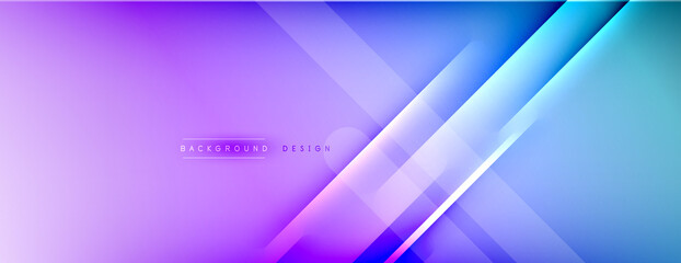 Abstract background - lines composition created with lights and shadows. Technology or business digital template. Trendy simple fluid color gradient abstract background with dynamic