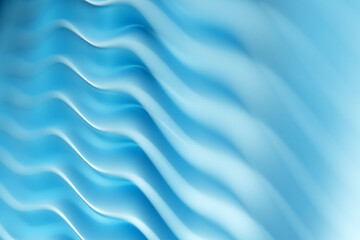 3d illustration of a classic blue abstract gradient background with lines. PRint from the waves. Modern graphic texture. Geometric pattern.