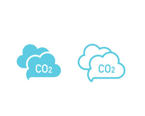 環境アイコン　温室効果ガス　SDG's　 二酸化炭素　CO2