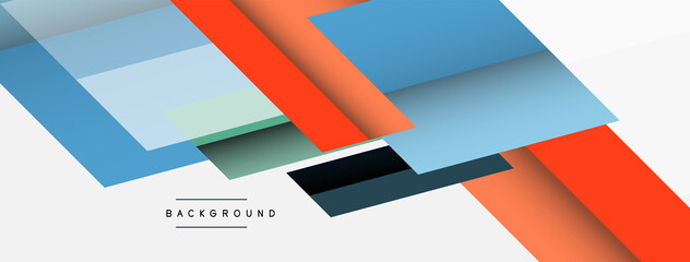 Background. Geometric diagonal square shapes and lines abstract composition. Vector illustration for wallpaper banner background or landing page