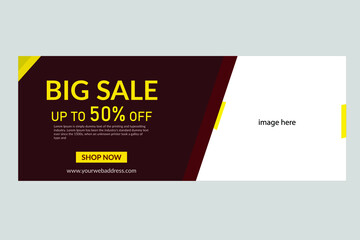 fashion social media cover design template