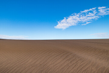 Atardecer en las dunas.