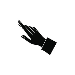 Index finger. Pointing hand icon. Cute and cute sign. Isolated on a blank background which can be edited and changed colors.