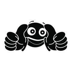 Like icon vector. hand like, hand thumb up icon. Cute and cute thumbs up sign. Isolated on a blank background which can be edited and changed colors.