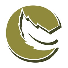 natural letter C logo