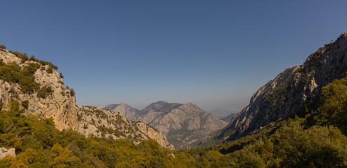 beautiful mountains in autumn season