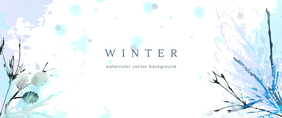 Fototapeta na wymiar watercolor season vector winter holiday year art