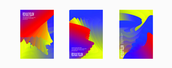 red blue yellow background. red yellow blue fluid background illustration. modern red yellow blue blue background. perfect for print materials, banners, promotional media, flyers, book covers and more