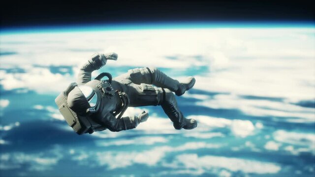 dead astronaut leaving Earth orbit Elements of this image furnished by NASA