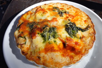 Italian Food, Cheese Macaroni Gratin - チーズ グラタン