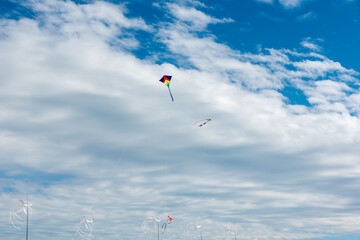 Colorful Kites flying over the sky