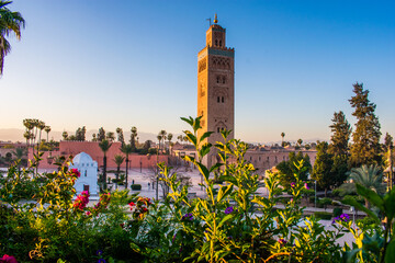 Town square in Marrakech, Morocco